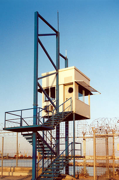 istock Melilla, Spain: border watch tower, Europe' s external border 500433892