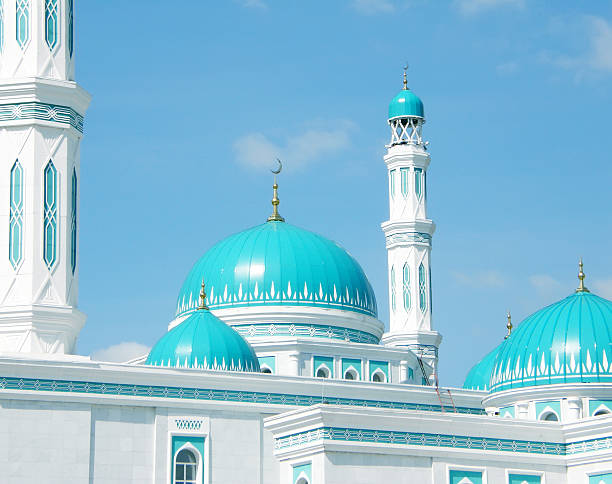 istock magnificent dome of the mosque in Karaganda 500434406