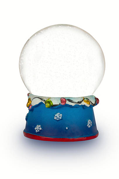 istock Christmas snow globe on white background 500434960