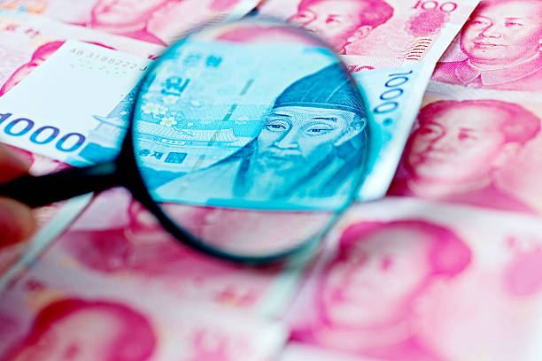 istock South Korea won and China yuan 500435042