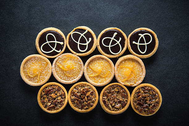 istock Homemade and hand decorated artisan tarts 500435198