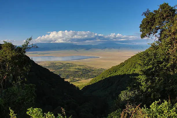 Ngorongoro Crater Tanzania overview from the crater rim