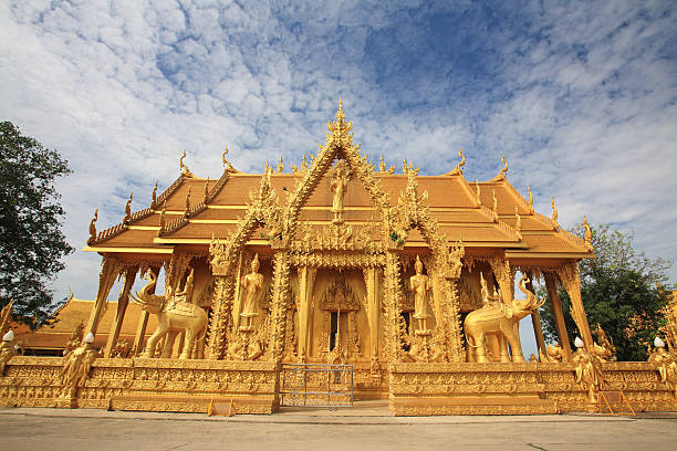 istock Thai Golden temple landmark 500441875
