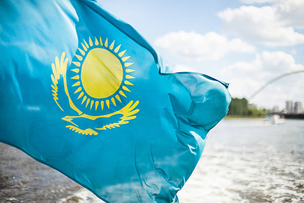 istock Flag Republic of Kazakhstan 500442841