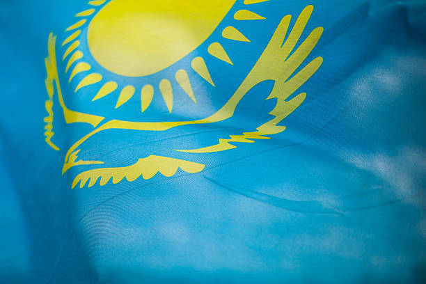 istock Flag Republic of Kazakhstan 500442847