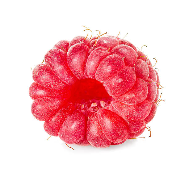 ラズベリーの白背景 - raspberry berry fruit gourmet isolated ストックフォトと画像