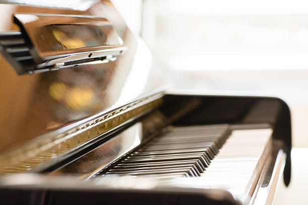 istock Vintage brown piano 500446001
