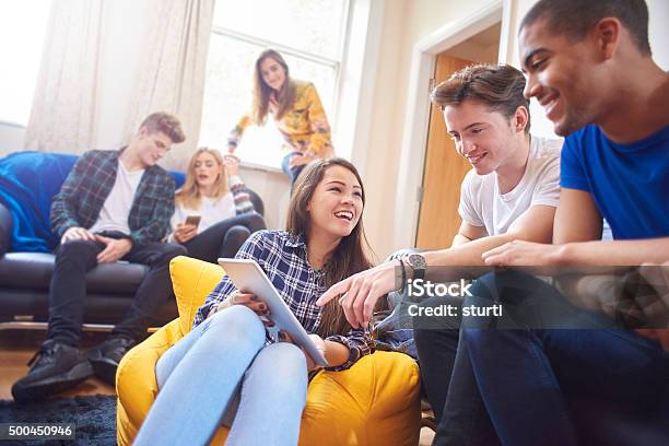 Students Sharing A House Stock Photo - Download Image Now - Teenager, University Student, College Dorm
