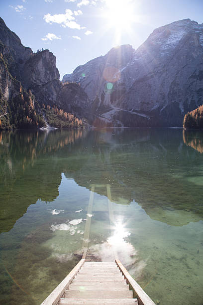 istock Lago di Braies view from Boathouse 500451040
