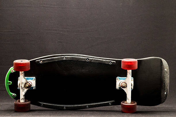 istock Old Used Wooden Skateboard 500451918