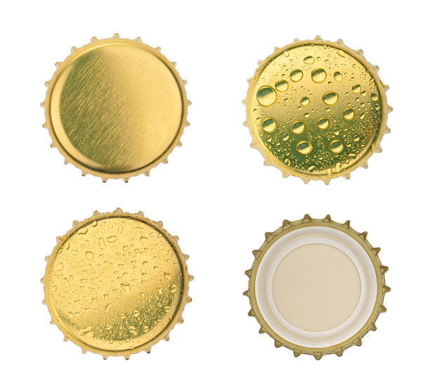 Bottle cap isolated on white background. without shadow Bottle cap isolated on white background. without shadow bottle cap stock pictures, royalty-free photos & images