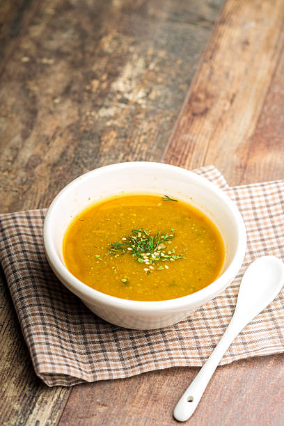 istock Soup pumpkin on wooden background 500454614