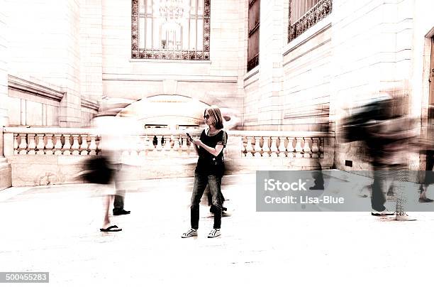 Commuters Nyc Stock Photo - Download Image Now - Blurred Motion, Crowd of People, Defocused