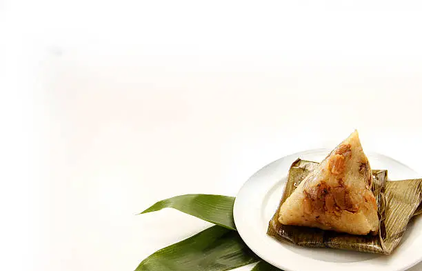 Photo of Asian Chinese rice dumplings or zongzi