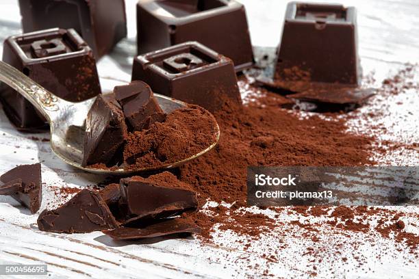 Home Made Dark Chocolate Stock Photo - Download Image Now - Agriculture, Arrangement, Backgrounds