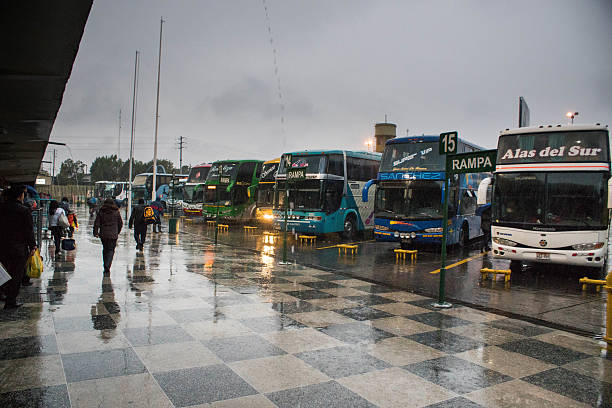 Arequipa, Peru - February 8, 2015: Arequipa bus station. Unlike in other Peruvian cities, Arequipa has two major bus stations where people travel to and from.