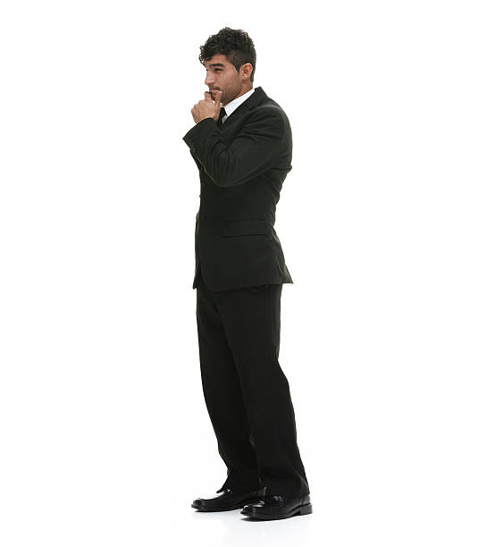 istock Upset businessman looking away 500457726