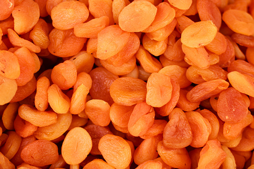 Texture of dried apricots