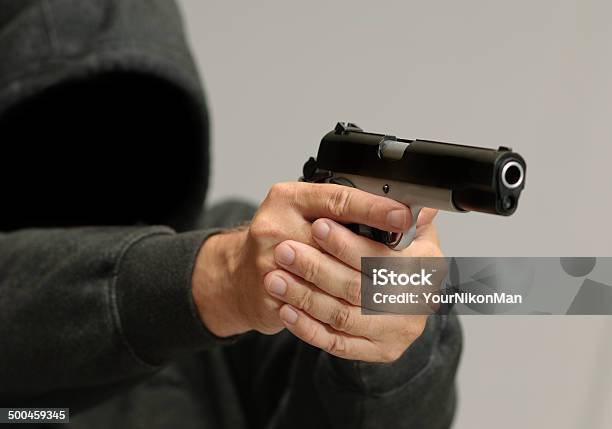 Crime With Guns Stock Photo - Download Image Now - Aggression, Shock, Adult