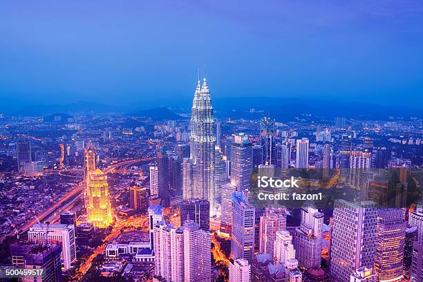 Kuala Lumpur Skyline Malaysia Stock Photo - Download Image Now - Aerial View, Architecture, Asia