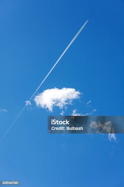 Aircraft And Clouds Stock Photo - Download Image Now - Adventure, Blue, Dividing Line - Road Marking