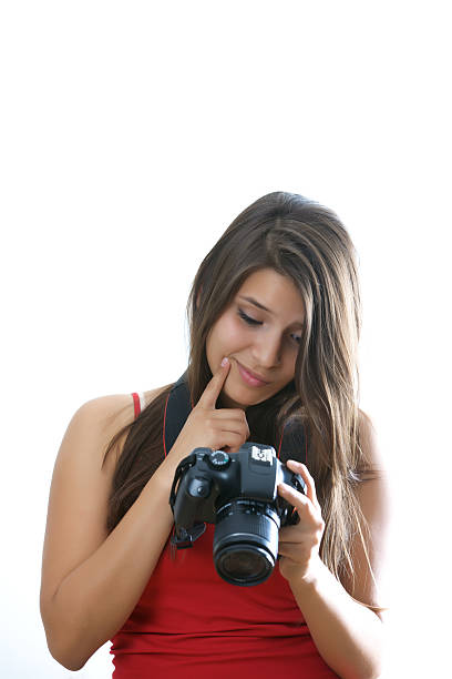 istock Woman Photographer with Camera 500462115