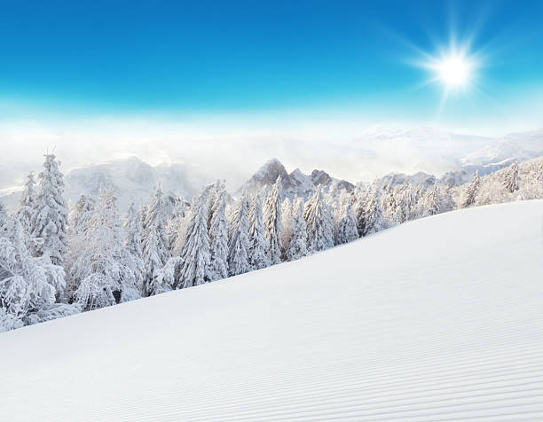 istock Winter Alpine snowy landscape 500462346