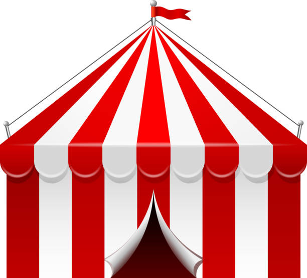 ilustrações de stock, clip art, desenhos animados e ícones de tenda de circo - theatre marquee