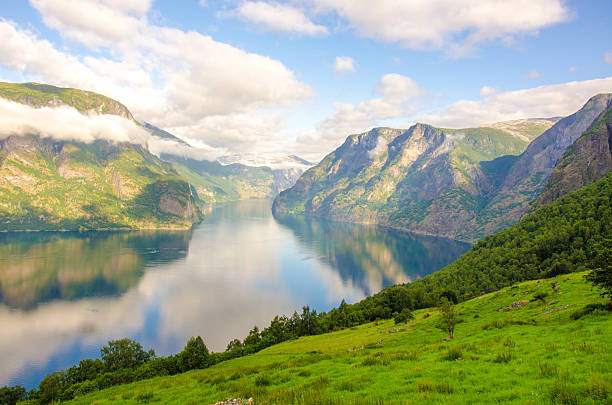 istock Sogne Fjord in Clouds in Norway 500473013