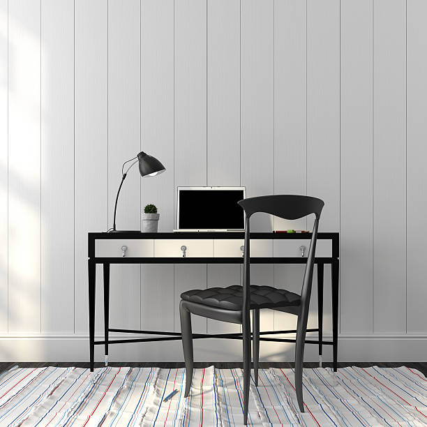 istock Office interior in a stylish black and white colors 500474725