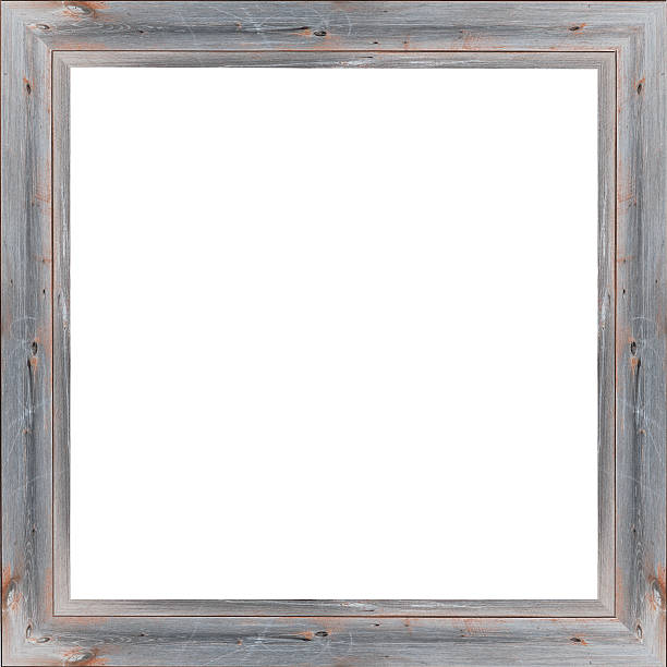 istock wooden frame isolated on the white background 500475695