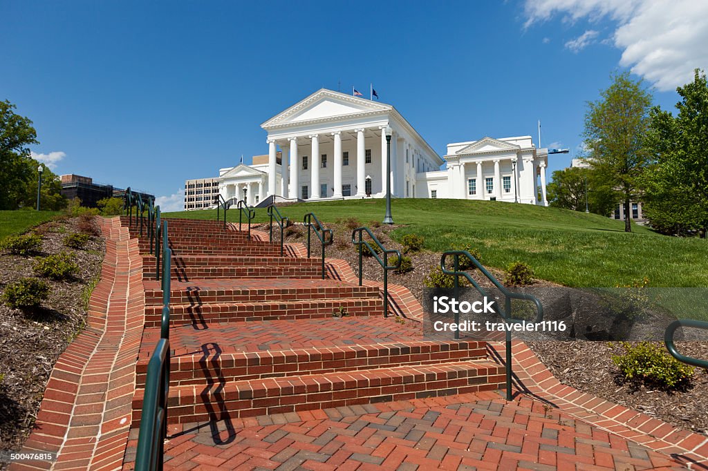 El edificio del Capitolio de Richmond, Virginia - Foto de stock de Capitolio Estatal de Virginia libre de derechos