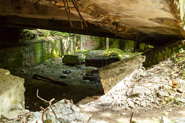 istock Ruins of power plant from World War II 500477975
