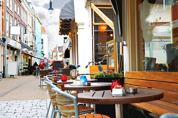 istock Evening street cafe in Gorinchem. Netherlands 500478641