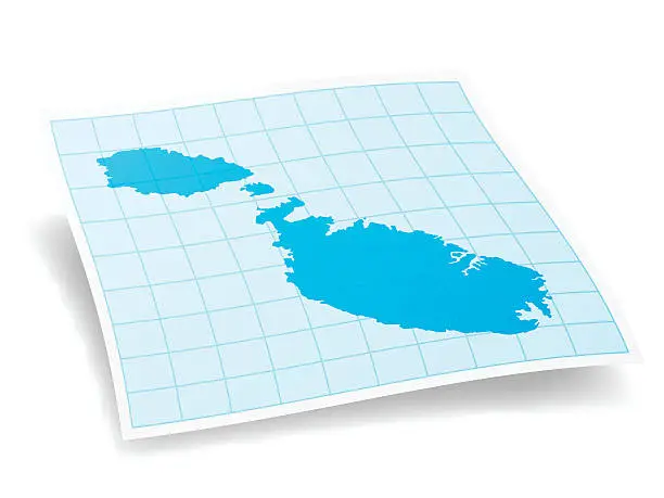 Vector illustration of Marshall Islands Map isolated on white Background