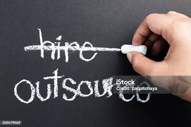 Outsource Stock Photo - Download Image Now - Outsourcing, Recruitment, Black Color