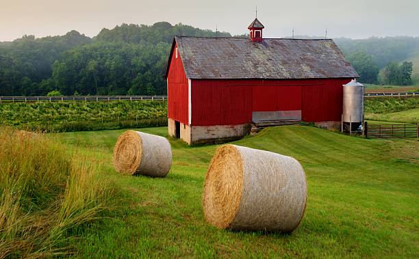 Barn in Ohio stock photo