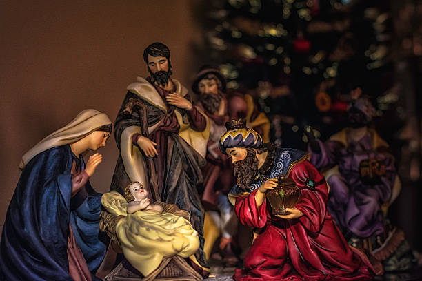 Nativity scene II stock photo