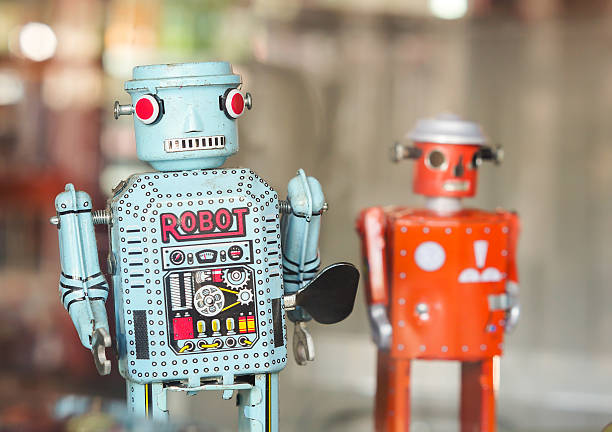 istock old classic tin robot toys 500481752