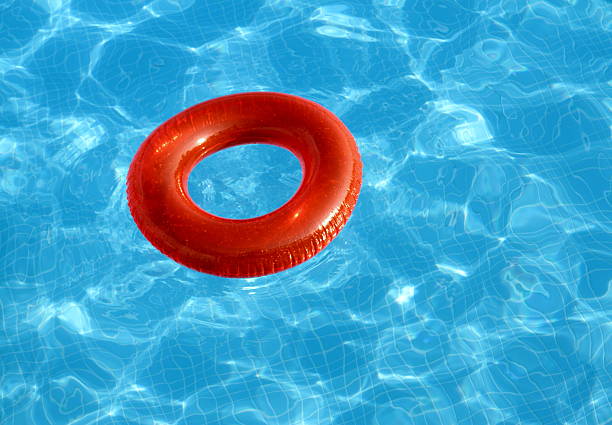 istock Swimming pool and lifebuoy 500483908