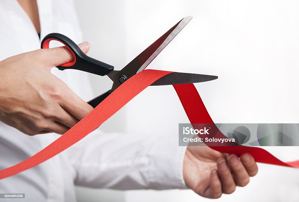 Cutting red stripe Cutting red stripe  Adult Stock Photo