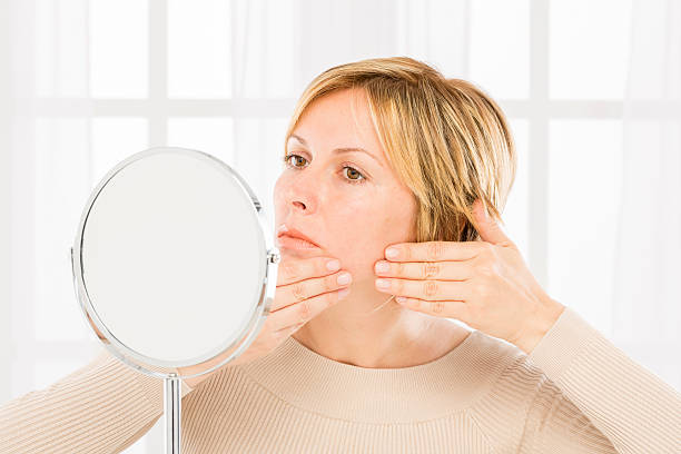 istock Woman, Care and Pimple. 500484640