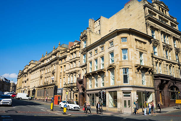 Grey Street - Newcastle Upon Tyne stock photo