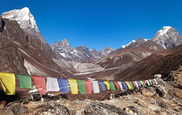 istock Buddhist prayer flags near Dusa village 500486616