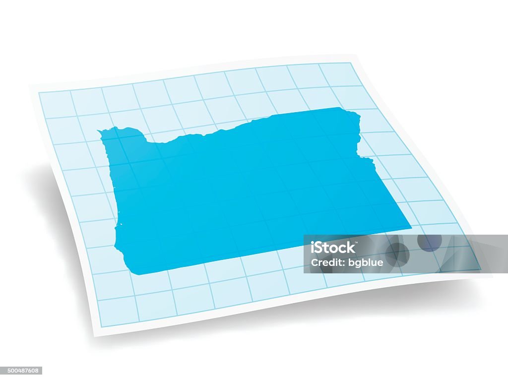 Oregon Border Frame Oregon Map Isolated On White Background Stock Illustration - Download ...