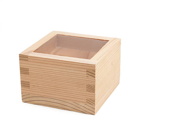 istock Japanese wooden sake cup called mass or masu 500489715