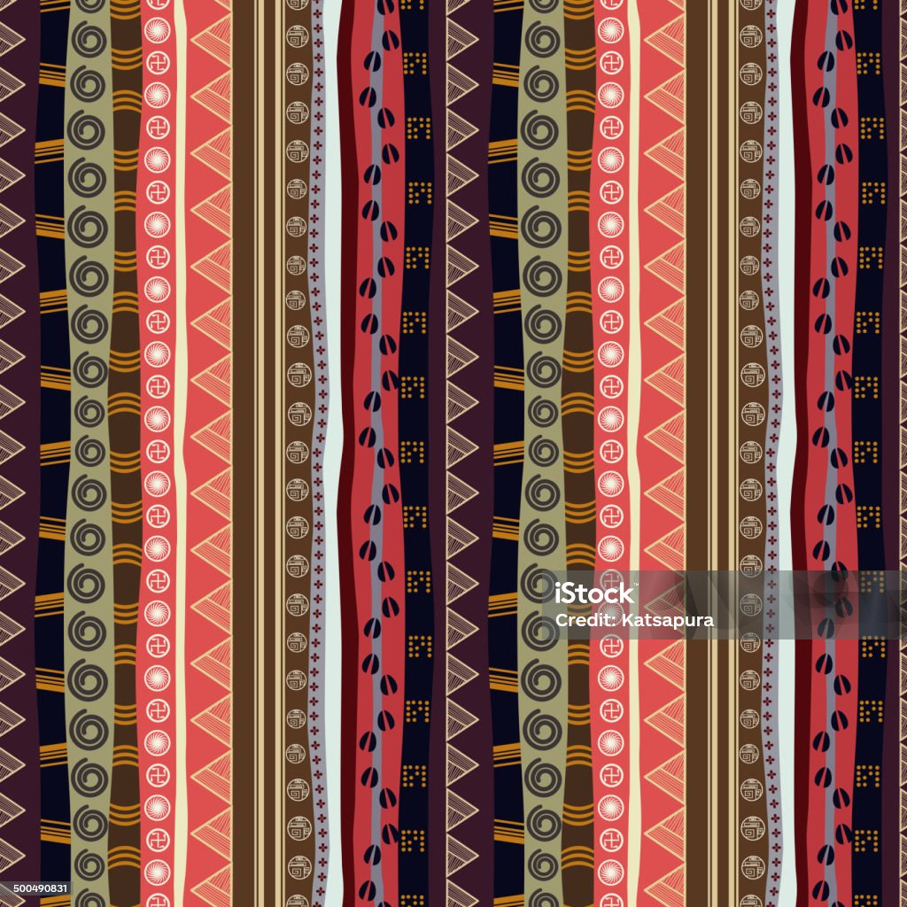 Abstract seamless texture of African - arte vectorial de Abstracto libre de derechos