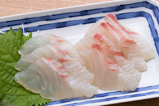 istock Sashimi of red sea bream 500491472