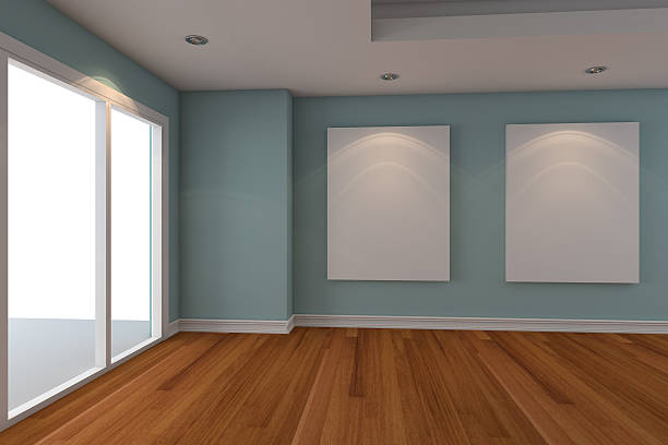 istock Gallery The picture on the blue wall 500491551