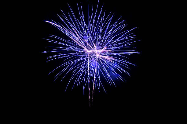 istock Colorful fireworks over dark sky 500492350